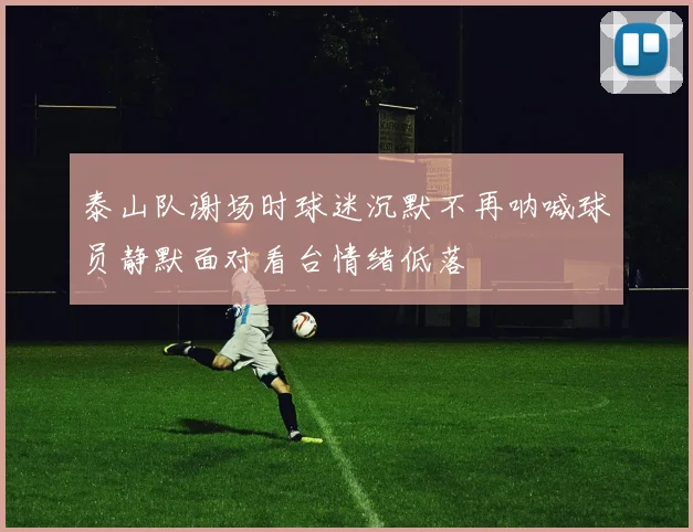 泰山队谢场时球迷沉默不再呐喊球员静默面对看台情绪低落